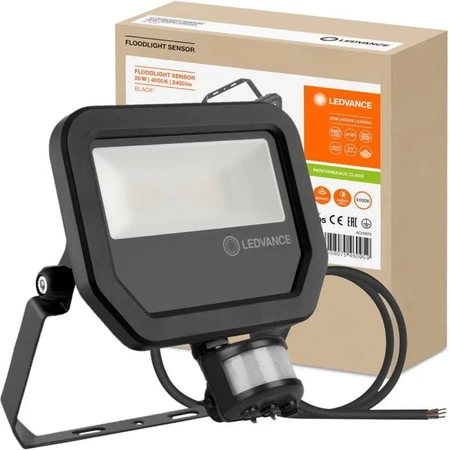 Naświetlacz LED LEDVANCE FLOODLIGHT 20W - 4000K czarny z czujnikiem ruchu