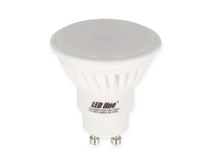 Żarówka LED line® GU10 170~250V 10W 1000lm biała ciepła 2700K